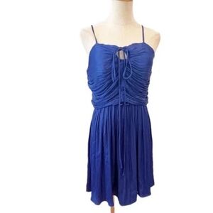 Nwts House of Harlow 1960 Royal Blue Silky pleated dress Size S